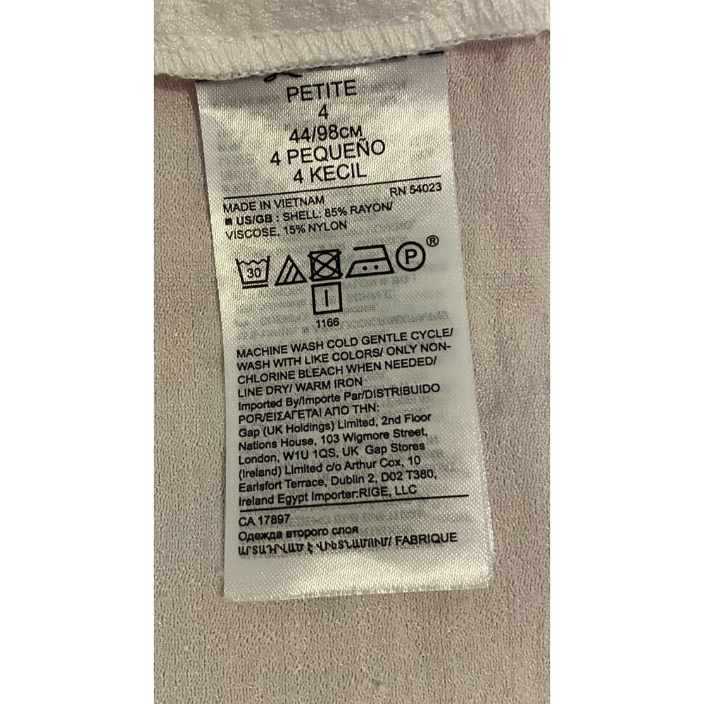 Banana‎ Republic White Halter Maxi Dress Size 4P Bridal Beach Cottage Minimalist - Picture 9 of 10